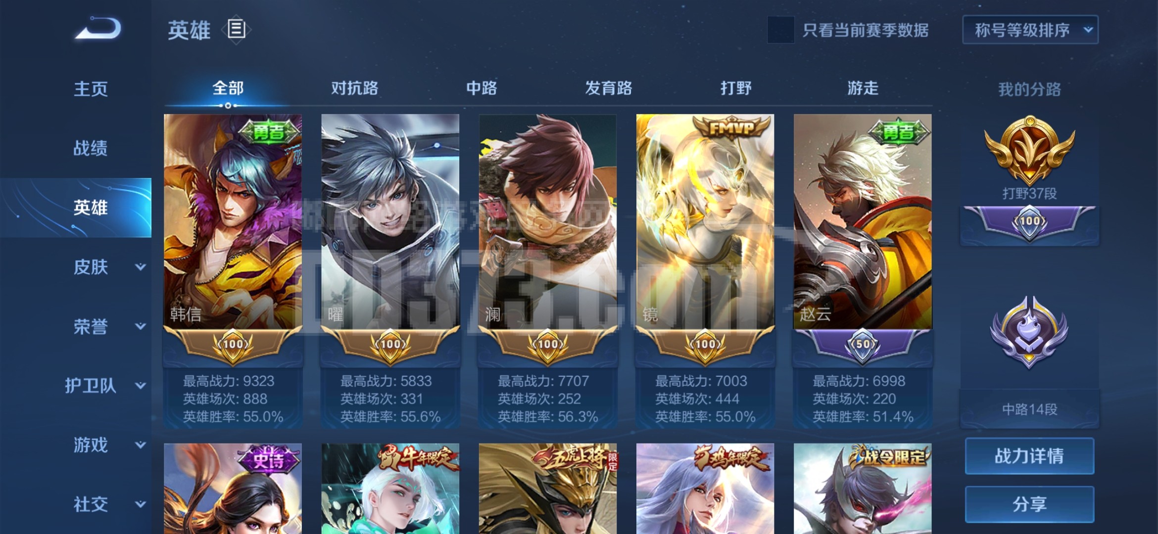 万战韩信,3热门英雄历史金标-zh20210812093756-96057-王者荣耀游戏