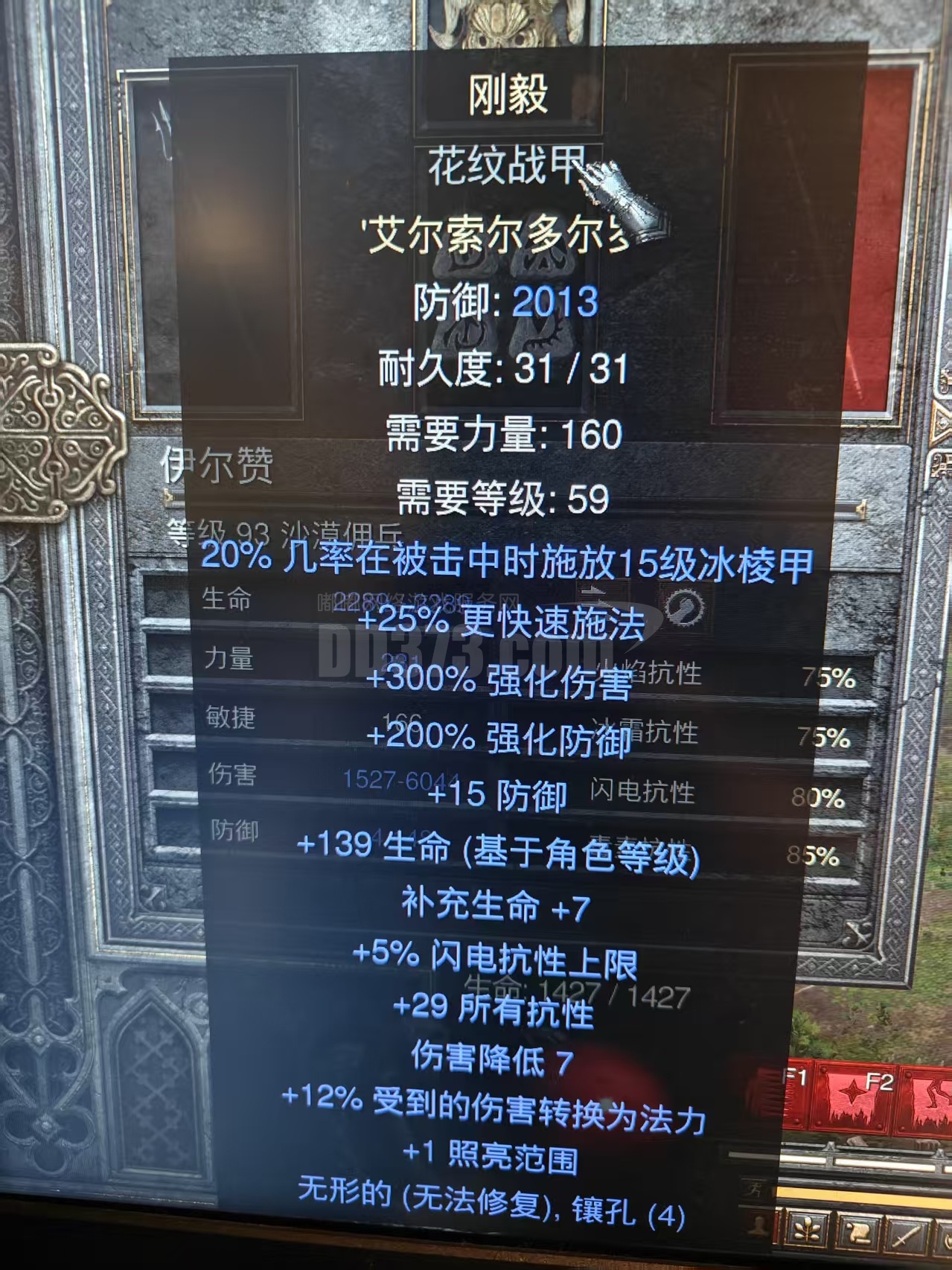 2013防御，29所有抗性，佣兵用极品无形刚毅-DB20260220200728-51516-暗黑2：重制版国服符文之语交易平台-DD373 ...
